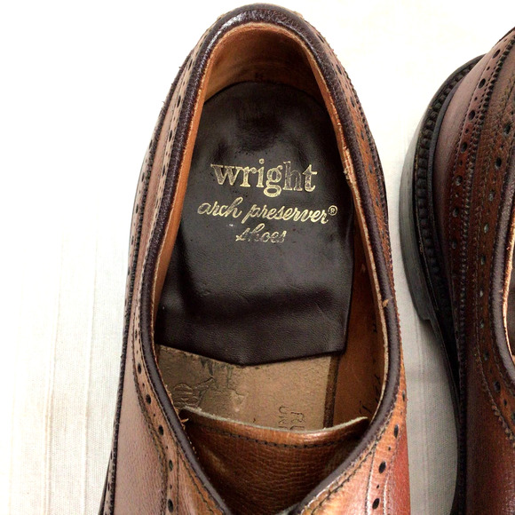 Vintage Wright Arch Preserver Wingtip Brogues 9.5 main image 7